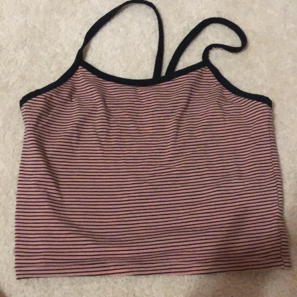 striped crop top